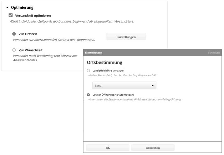 Versandzeitoptimierung Versandzeitoptimierung